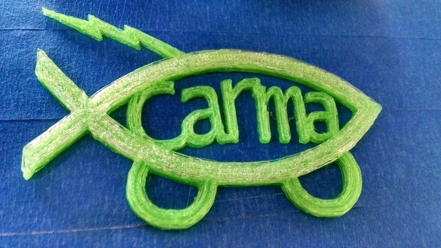 'Car'ma Fish 3D Print 41515