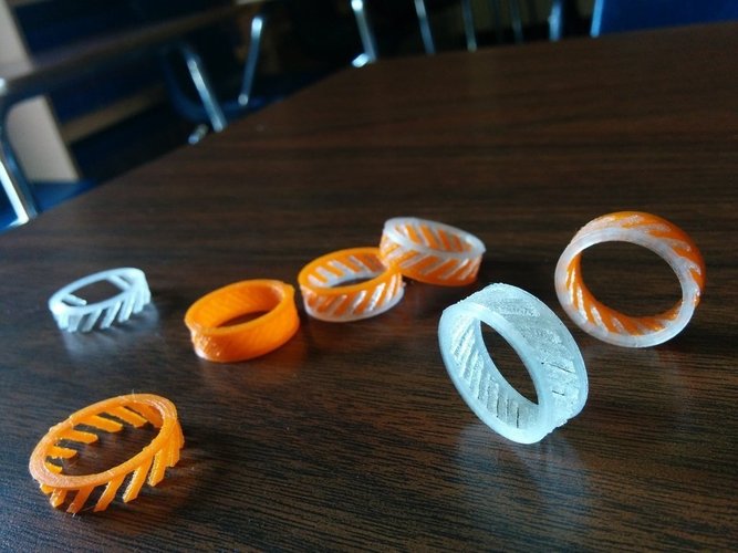 Ring - 2 Piece Helix 3D Print 41517