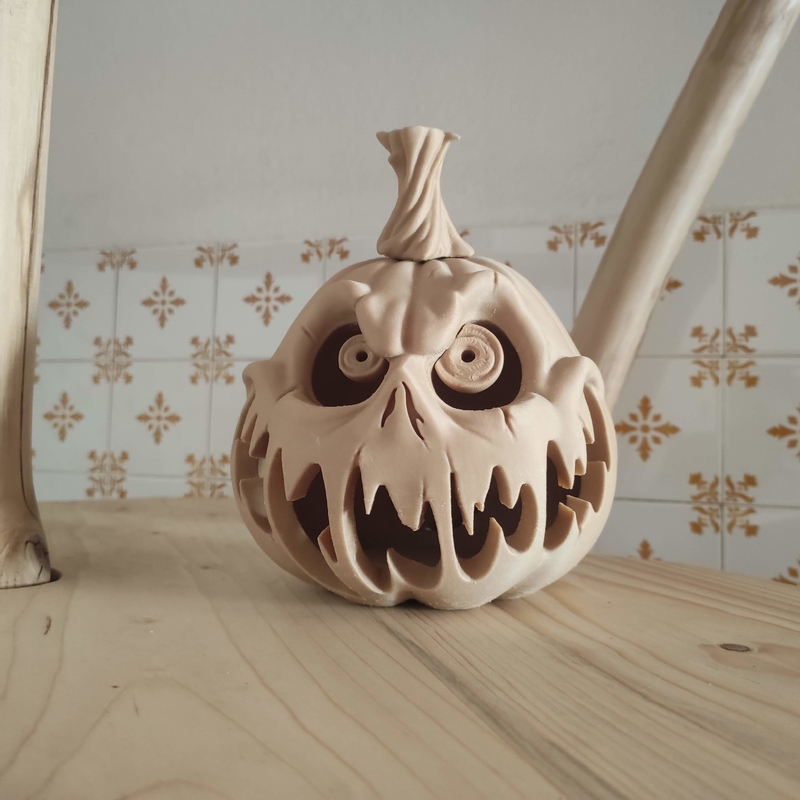 Halloween pumpkin candle holder 3D print model