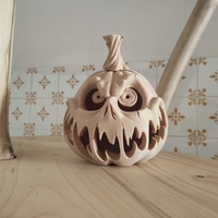 Small Halloween pumpkin candle holder 3D print model 3D Printing 415191