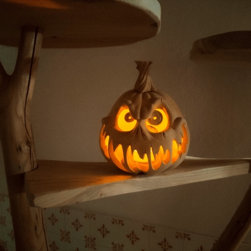 Halloween pumpkin candle holder 3D print model 3D Print 415197