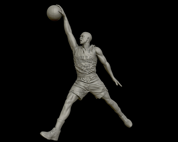 Michael Jordan Dunk Sculpture 3D Print 415265