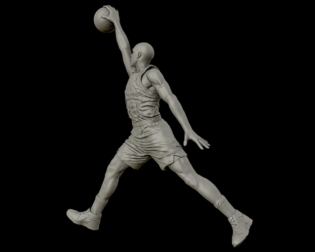 Michael Jordan Dunk Sculpture 3D Print 415266