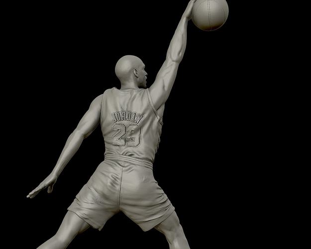 Michael Jordan Dunk Sculpture 3D Print 415267