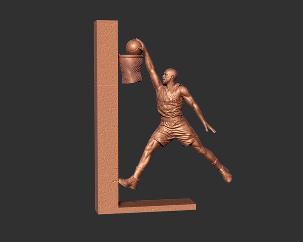 Michael Jordan Dunk Sculpture 3D Print 415270