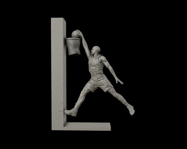 Michael Jordan Dunk Sculpture 3D Print 415271