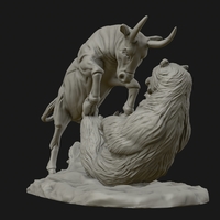 Bull vs Bear sculpture - Thumbnail 3