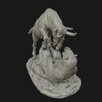 Bull vs Bear sculpture - Thumbnail 7