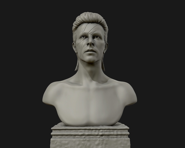 David Bowie 3D Sculpture 3D Print 415288