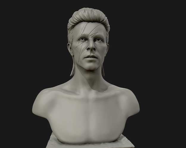 David Bowie 3D Sculpture 3D Print 415289