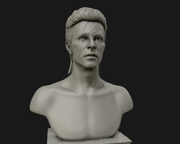 David Bowie 3D Sculpture 3D Print 415290