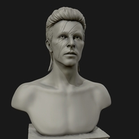 David Bowie 3D Sculpture - Thumbnail 3