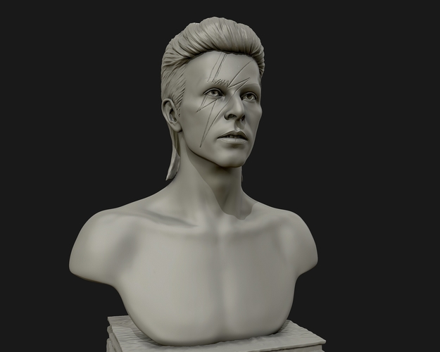 David Bowie 3D Sculpture 3D Print 415291