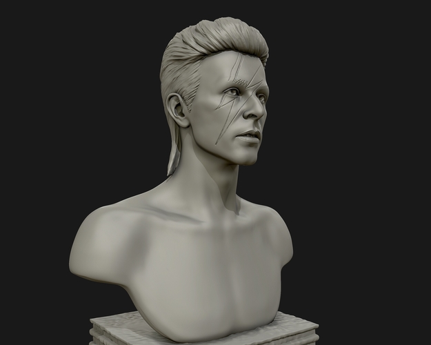 David Bowie 3D Sculpture 3D Print 415292