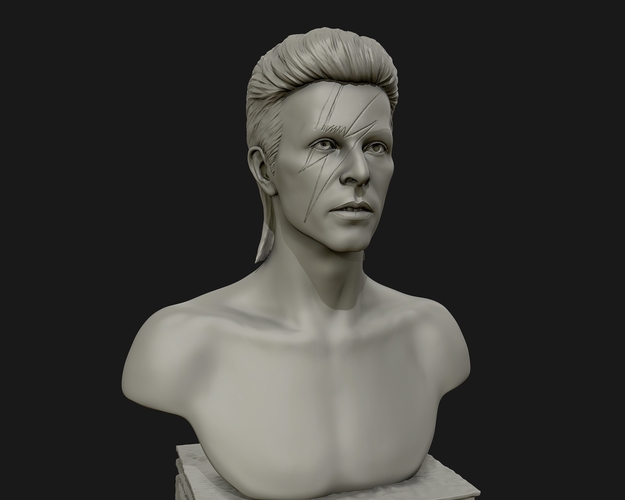 David Bowie 3D Sculpture 3D Print 415293
