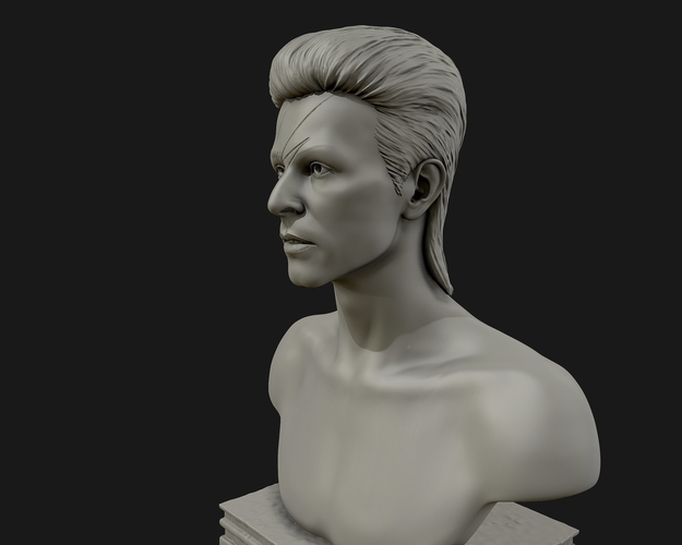 David Bowie 3D Sculpture 3D Print 415295