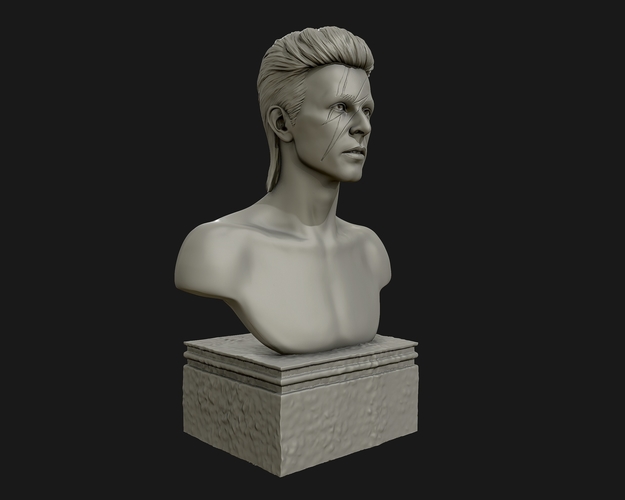 David Bowie 3D Sculpture 3D Print 415297