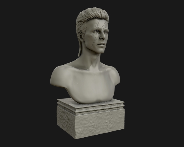 David Bowie 3D Sculpture 3D Print 415298
