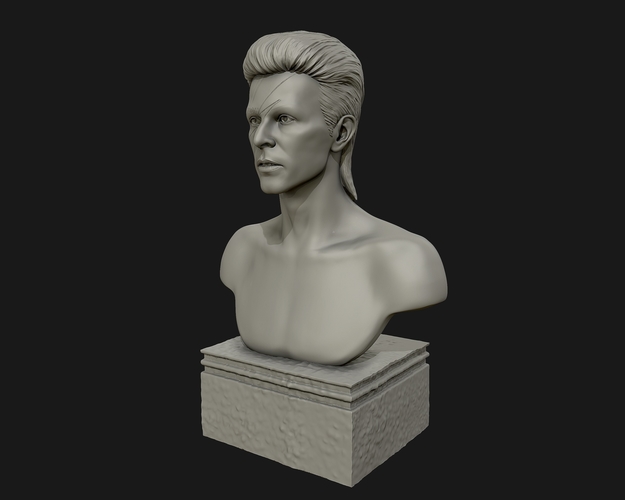 David Bowie 3D Sculpture 3D Print 415299