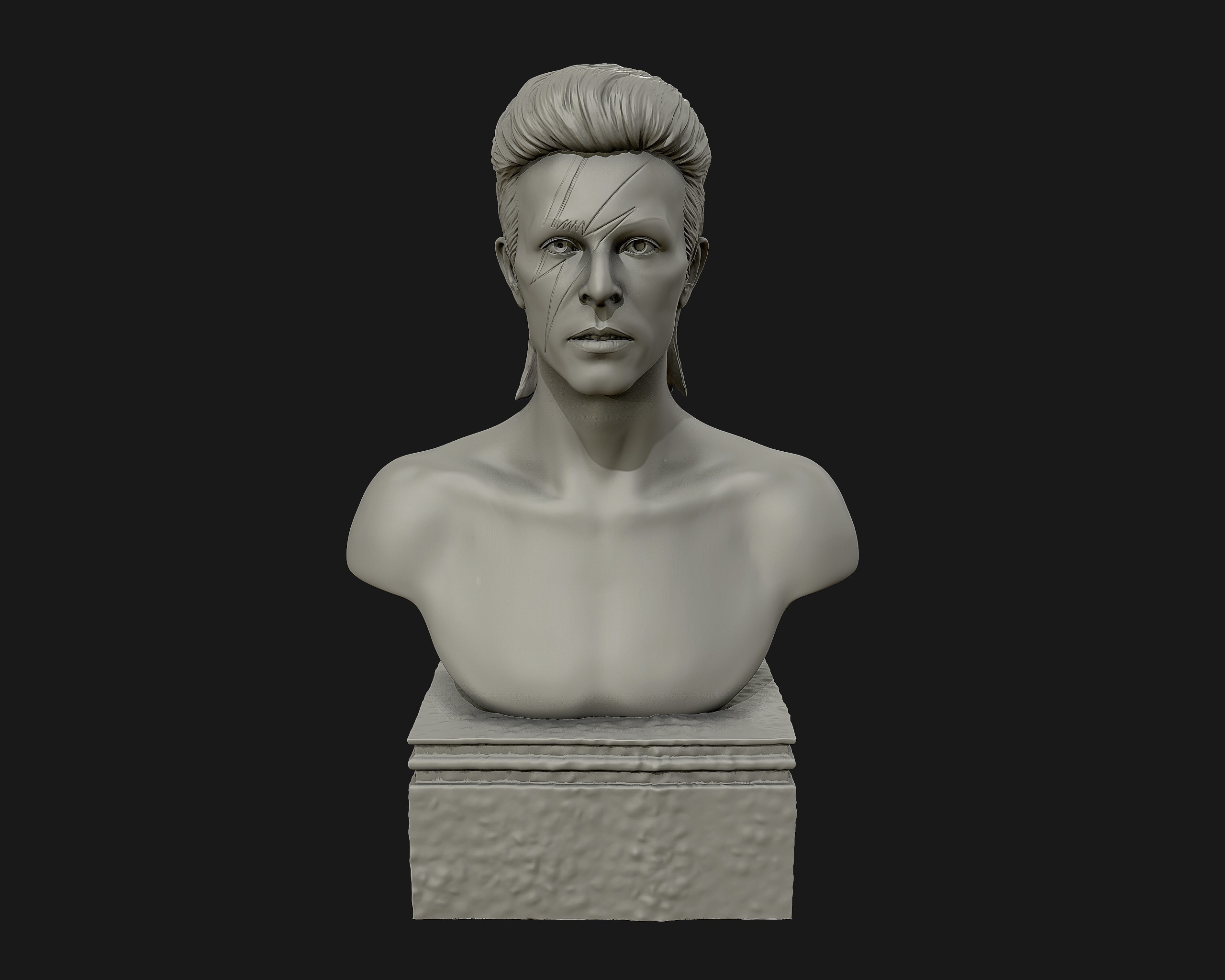 3д модель скульптура. 3d модель скульптура ограненка ухо.