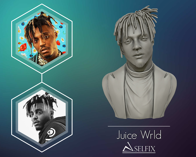 Juice wrld 3D sculpture
