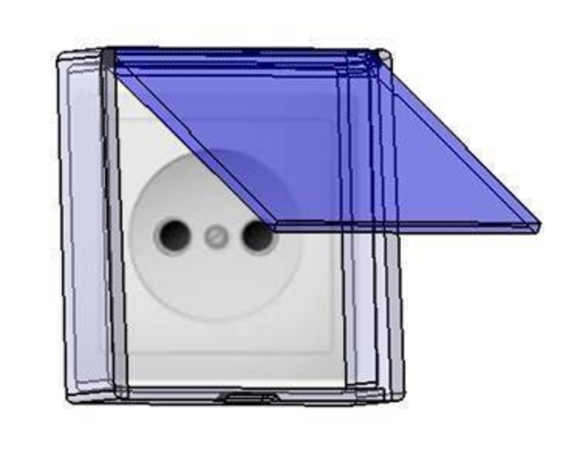 Protector outlet plug from child