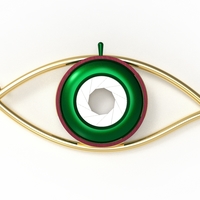 eye iris diaphragm pendant - Thumbnail 2