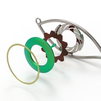 eye iris diaphragm pendant - Thumbnail 3