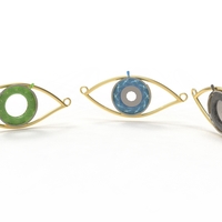 eye iris diaphragm pendant - Thumbnail 5