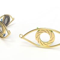 eye iris diaphragm pendant - Thumbnail 6