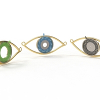 eye iris diaphragm pendant - Thumbnail 7