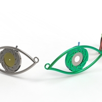 eye iris diaphragm pendant - Thumbnail 8