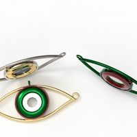 eye iris diaphragm pendant - Thumbnail 12