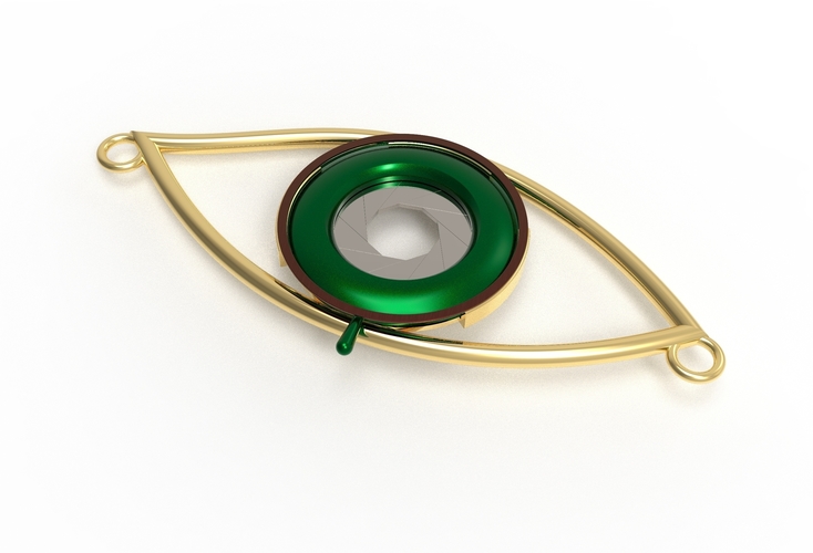 eye iris diaphragm pendant 3D Print 415353