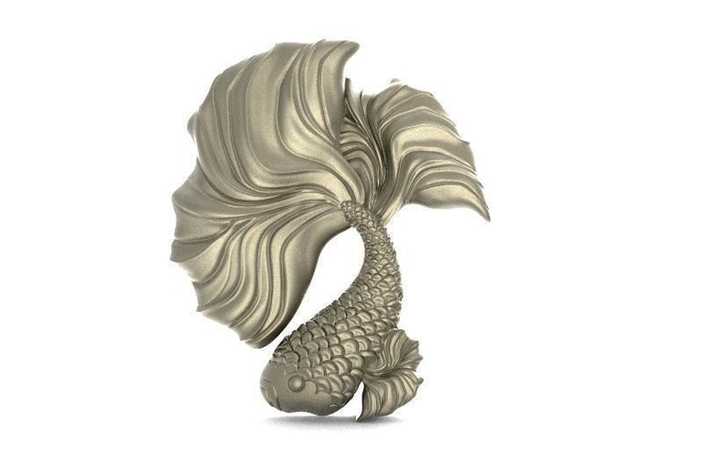 Betta fish pendant 3D Print 415369