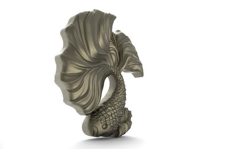 Betta fish pendant 3D Print 415370