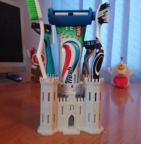 Toothbrush castle 3D Print 415654