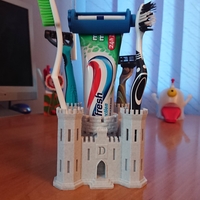 Small Toothbrush castle 3D Printing 415654