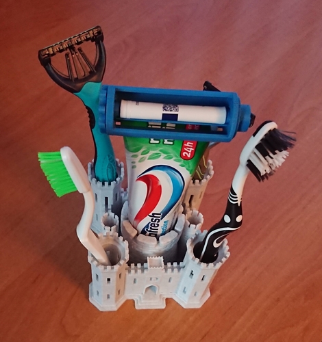Toothbrush castle 3D Print 415655