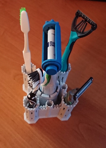 Toothbrush castle 3D Print 415656