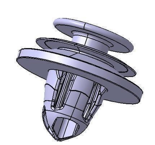 STUD BOLT and NUT M6 and clip 3D Print 415664