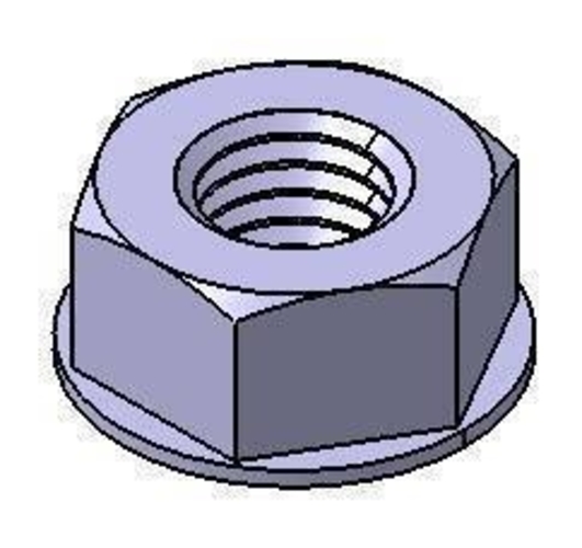 STUD BOLT and NUT M6 and clip 3D Print 415666