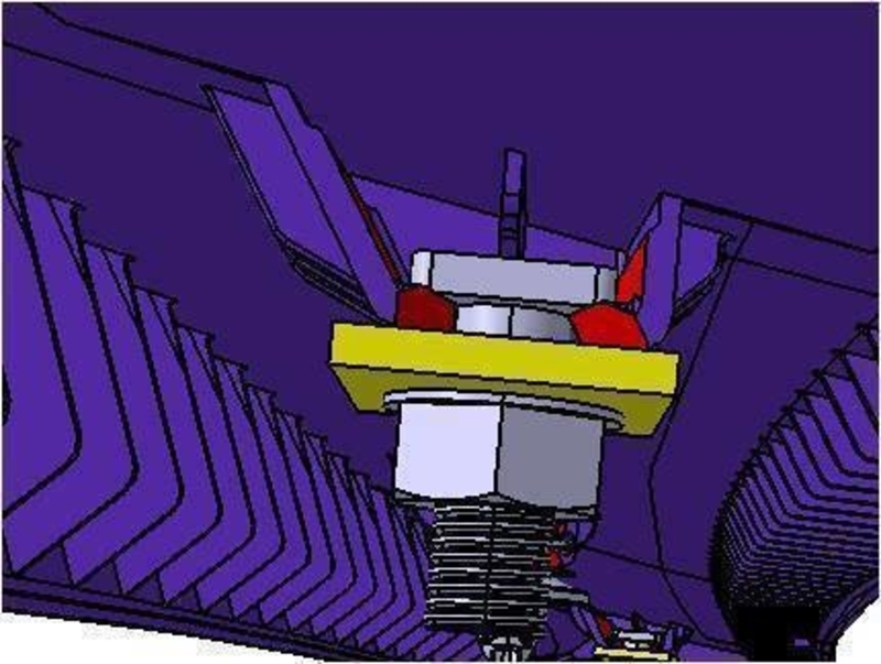STUD BOLT and NUT M6 and clip