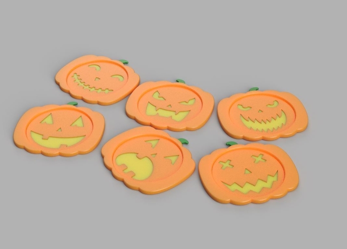 Jack O' Coaster (6 Face Designs!) 3D Print 415680