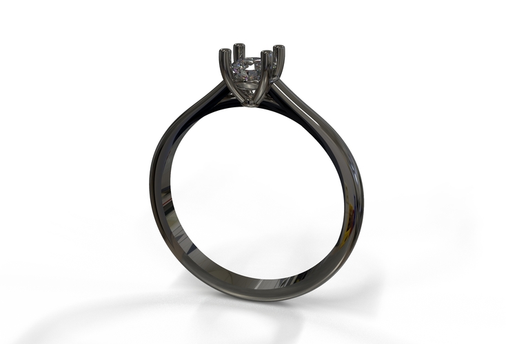 21ct diamond engagement ring  3D Print 415797