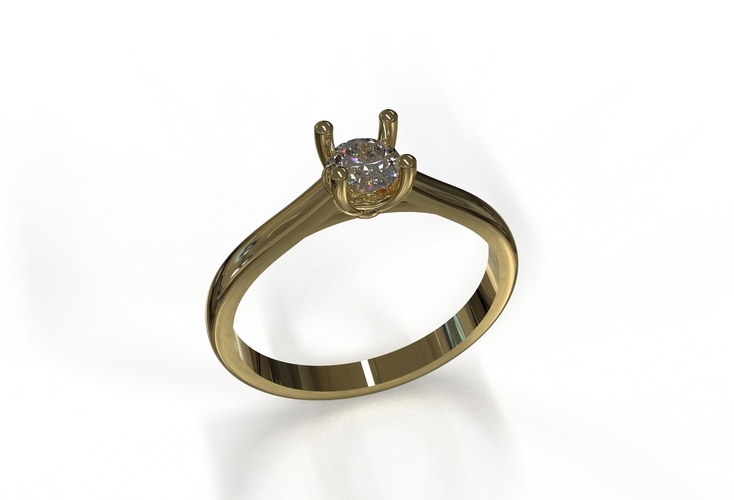 21ct diamond engagement ring  3D Print 415800