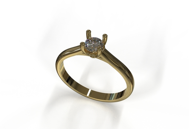 21ct diamond engagement ring  3D Print 415801