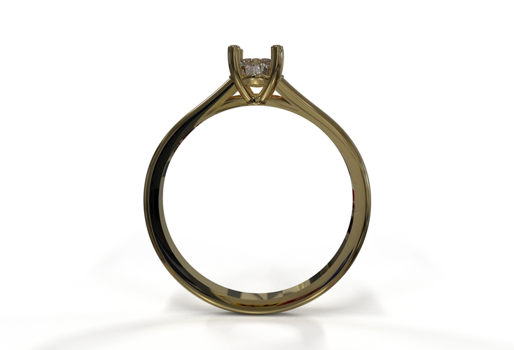 21ct diamond engagement ring  3D Print 415804