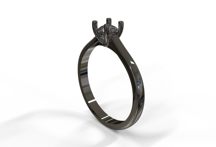 21ct diamond engagement ring  3D Print 415806