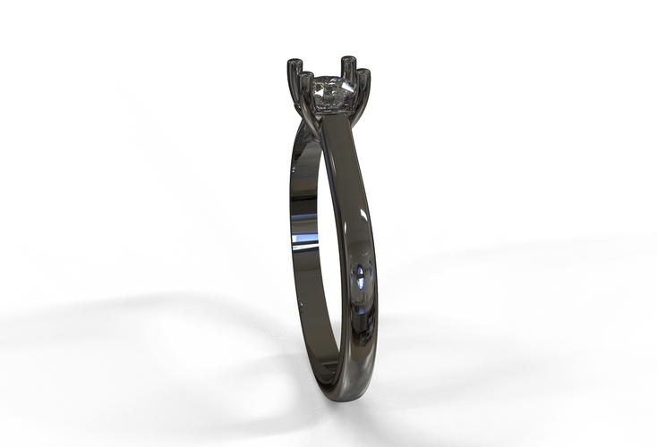 21ct diamond engagement ring  3D Print 415807
